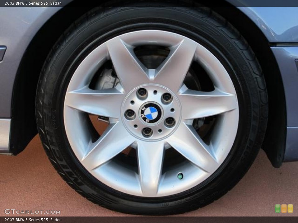 2003 BMW 5 Series 525i Sedan Wheel and Tire Photo #58842075