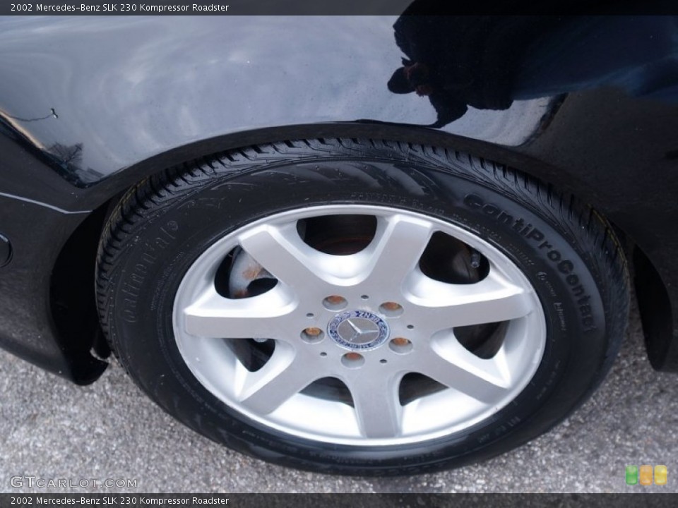 2002 Mercedes-Benz SLK 230 Kompressor Roadster Wheel and Tire Photo #58856647
