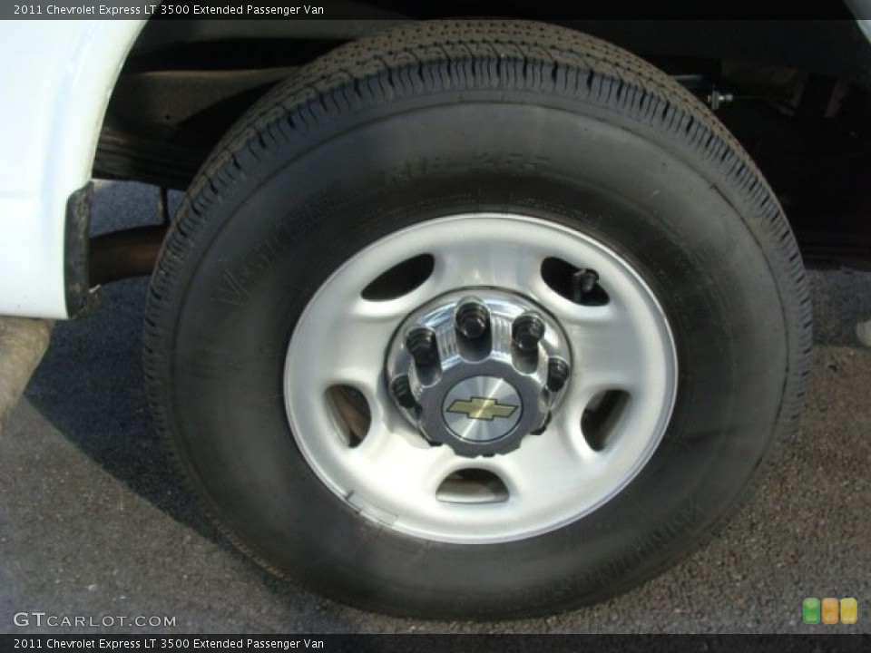 2011 Chevrolet Express LT 3500 Extended Passenger Van Wheel and Tire Photo #58858384