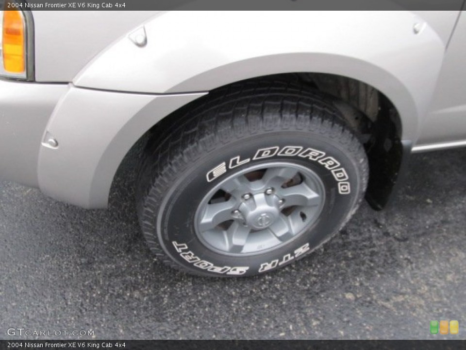 2004 Nissan Frontier XE V6 King Cab 4x4 Wheel and Tire Photo #58860754