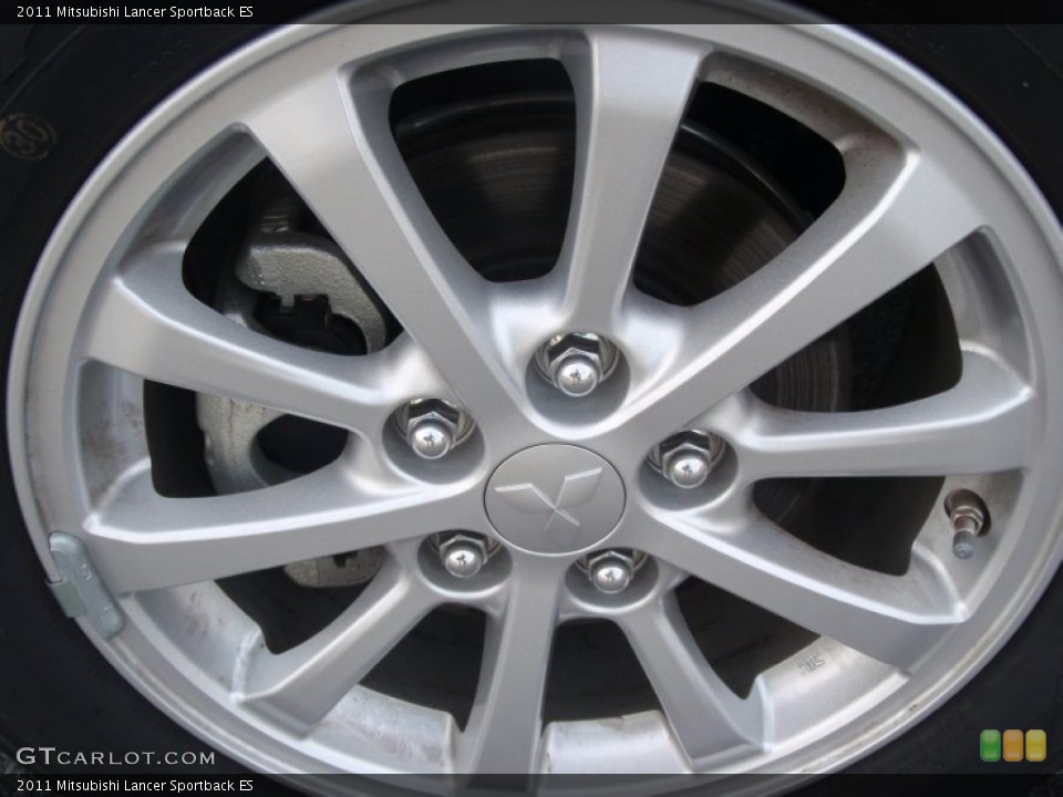 2011 Mitsubishi Lancer Sportback ES Wheel and Tire Photo #58869719