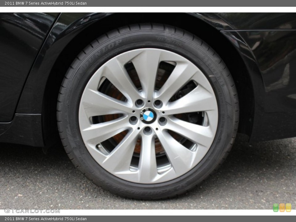 2011 BMW 7 Series ActiveHybrid 750Li Sedan Wheel and Tire Photo #58873044