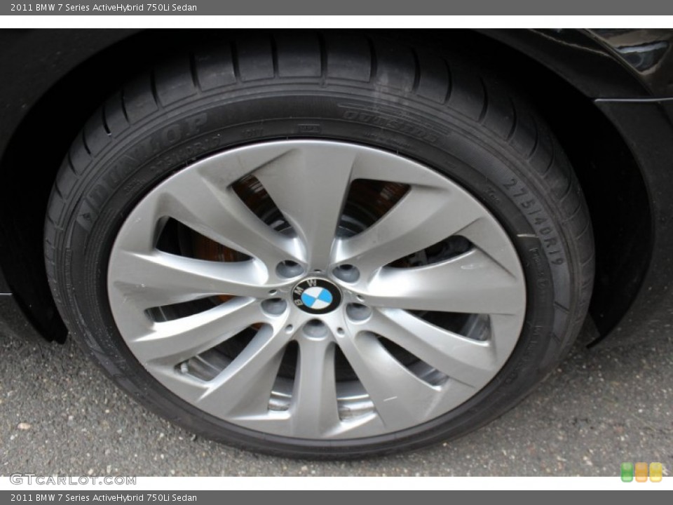 2011 BMW 7 Series ActiveHybrid 750Li Sedan Wheel and Tire Photo #58873053