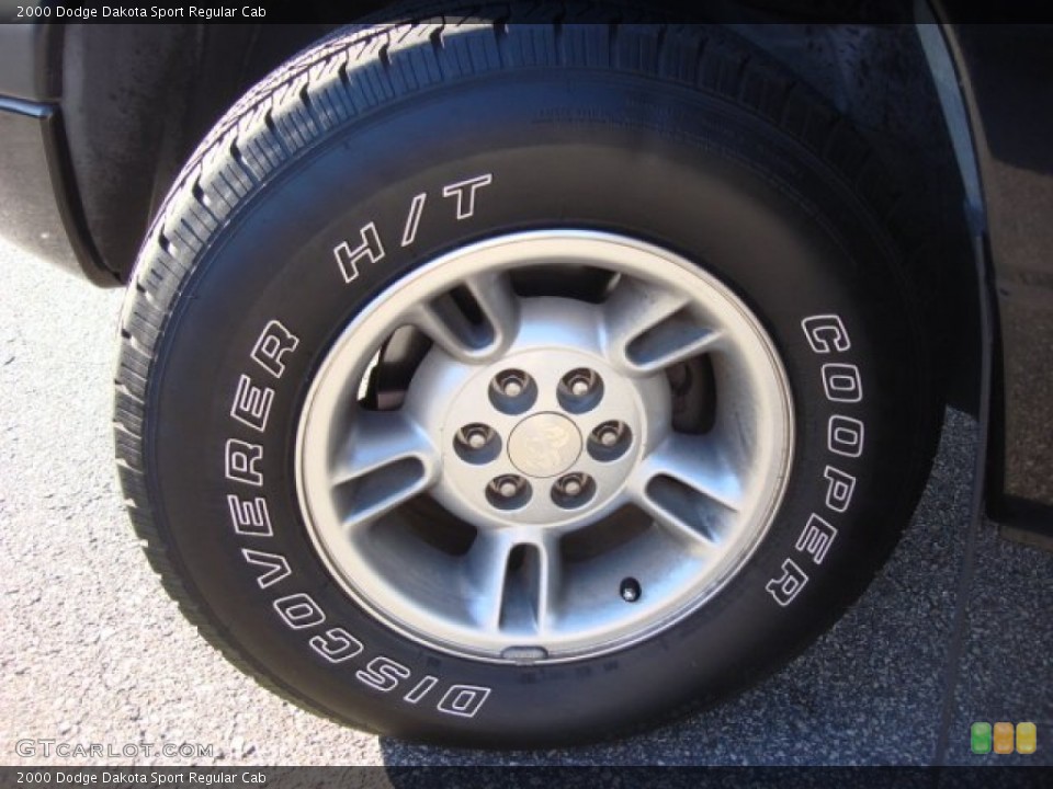 2000 Dodge Dakota Sport Regular Cab Wheel and Tire Photo #58881240