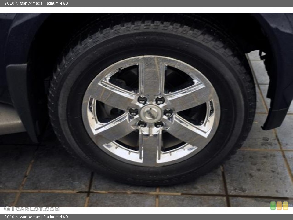 2010 Nissan Armada Platinum 4WD Wheel and Tire Photo #58882161