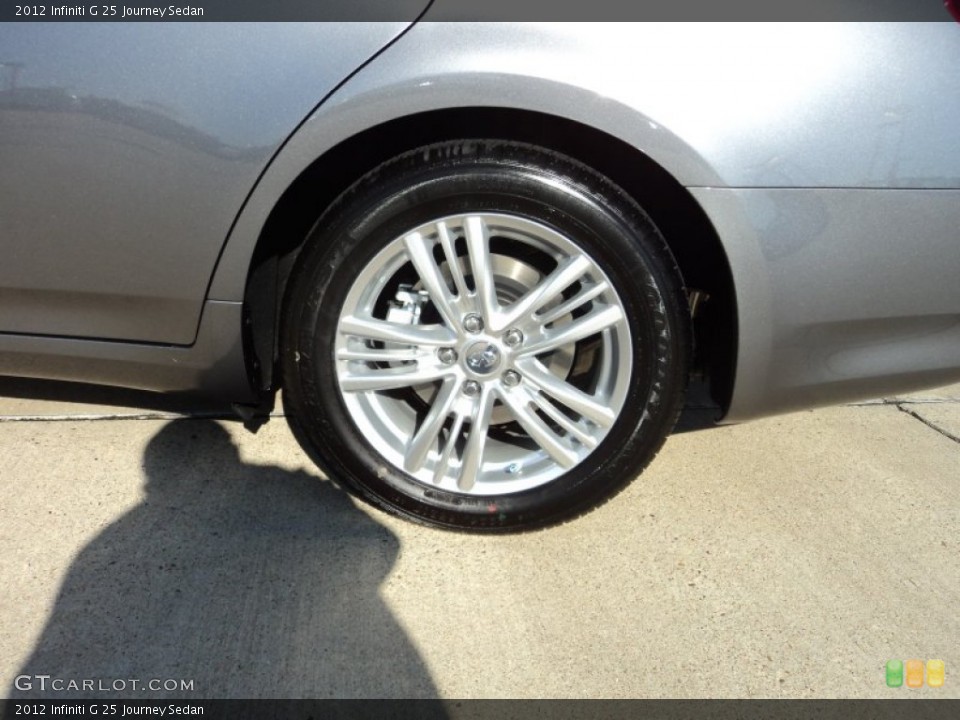 2012 Infiniti G 25 Journey Sedan Wheel and Tire Photo #58882464