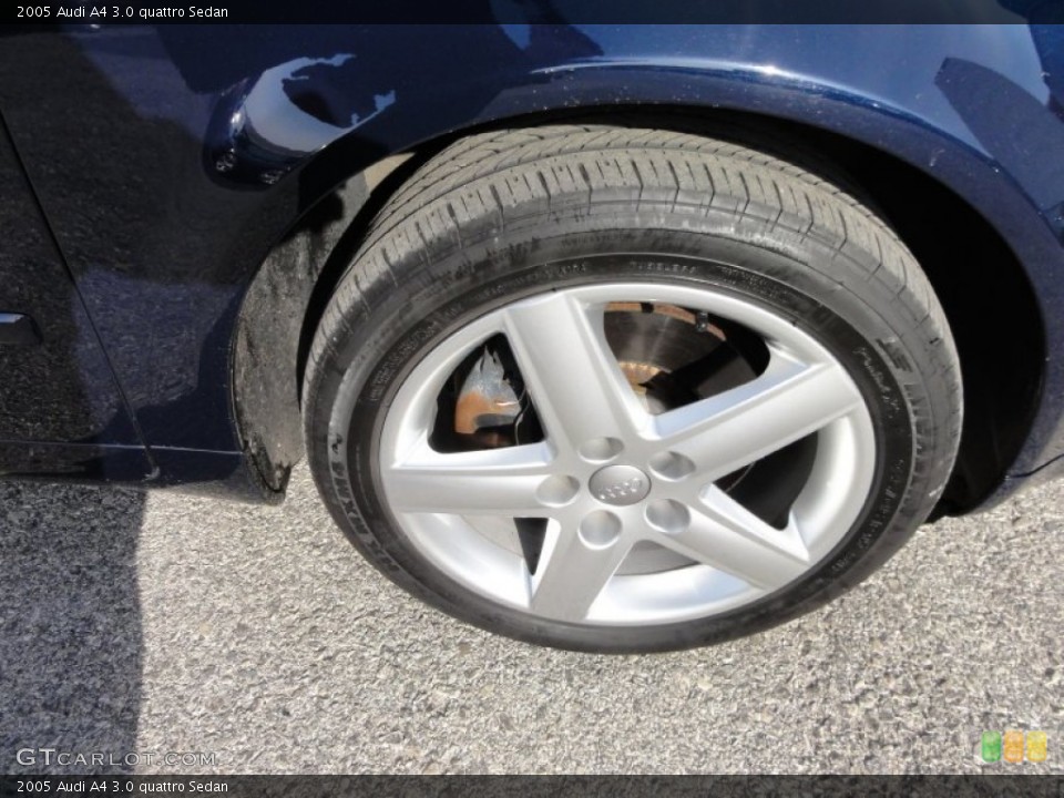 2005 Audi A4 3.0 quattro Sedan Wheel and Tire Photo #58888218