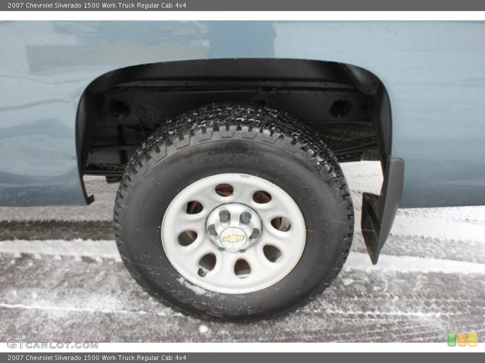 2007 Chevrolet Silverado 1500 Work Truck Regular Cab 4x4 Wheel and Tire Photo #58889517