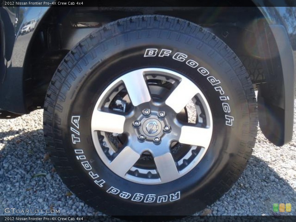 2012 Nissan Frontier Pro-4X Crew Cab 4x4 Wheel and Tire Photo #58909840