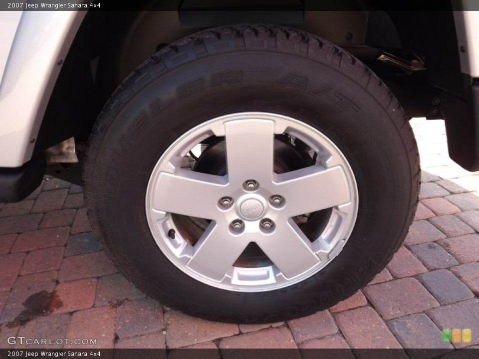 2007 Jeep Wrangler Sahara 4x4 Wheel and Tire Photo #58919303