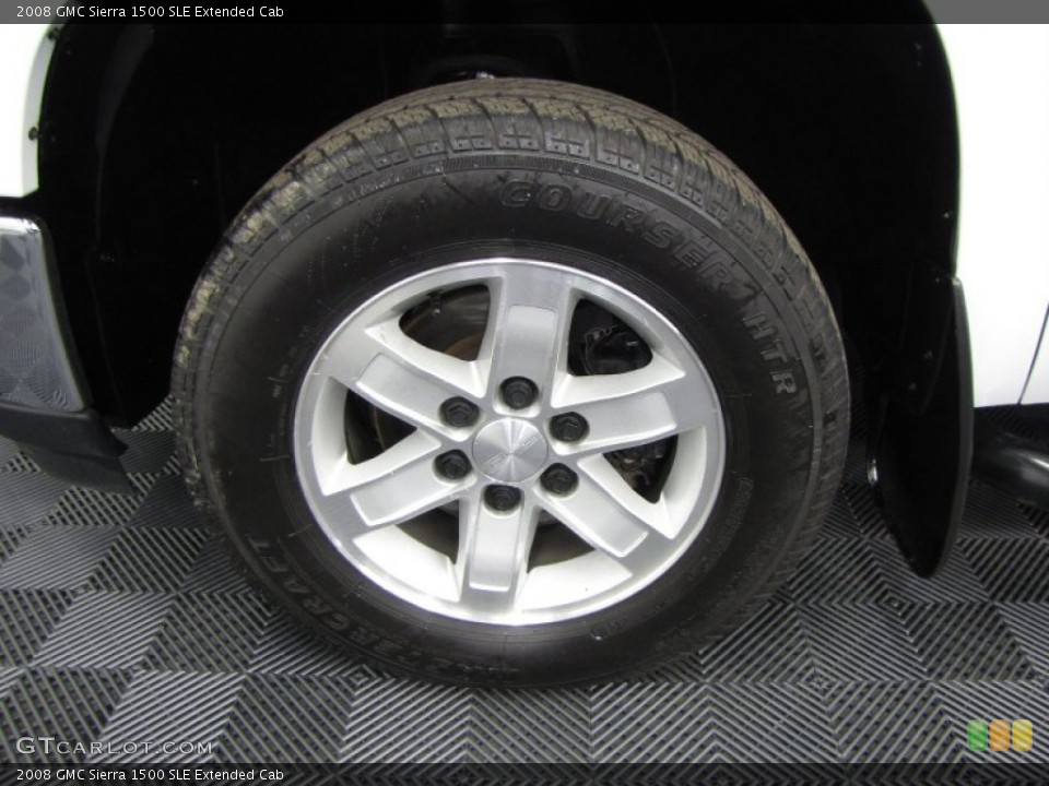 2008 GMC Sierra 1500 SLE Extended Cab Wheel and Tire Photo #58927221