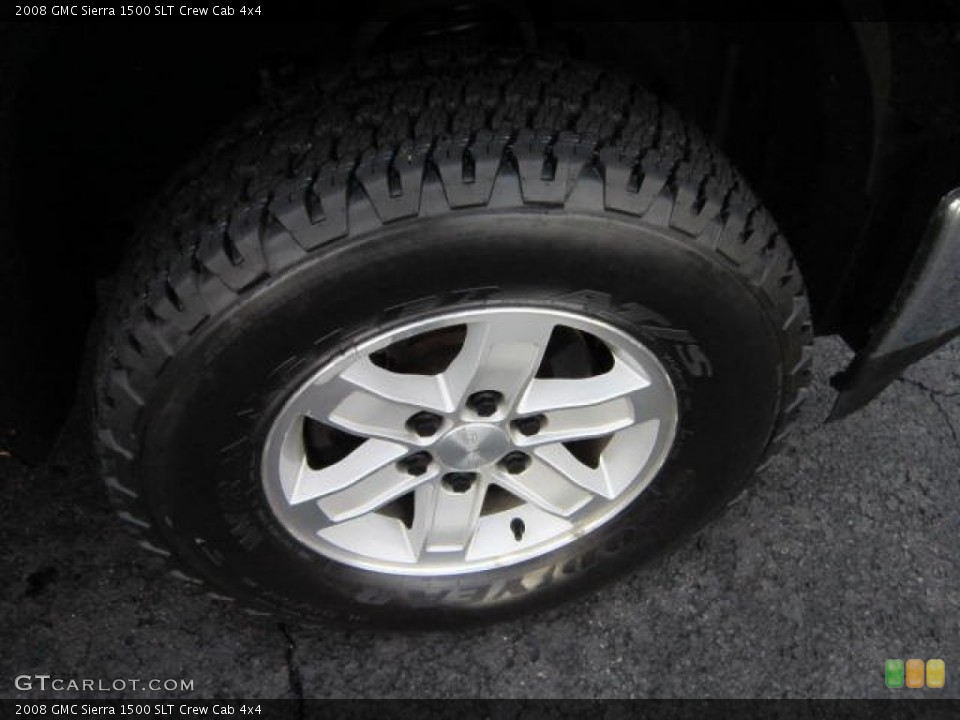2008 GMC Sierra 1500 SLT Crew Cab 4x4 Wheel and Tire Photo #58930216