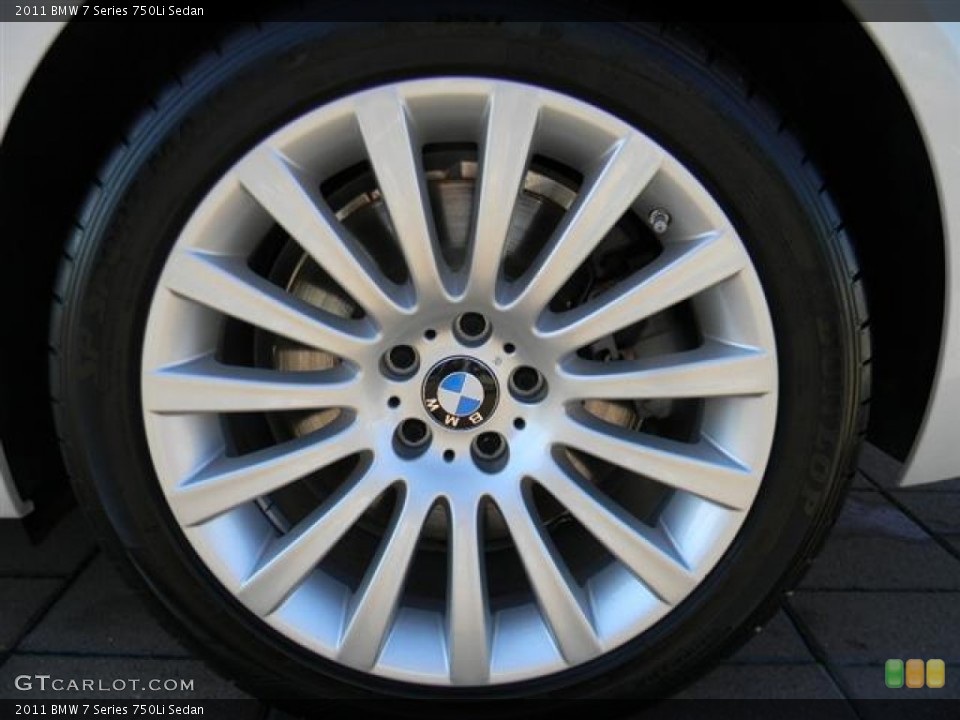 2011 BMW 7 Series 750Li Sedan Wheel and Tire Photo #58950888