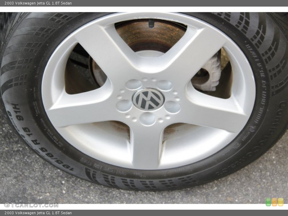 2003 Volkswagen Jetta GL 1.8T Sedan Wheel and Tire Photo #58955505
