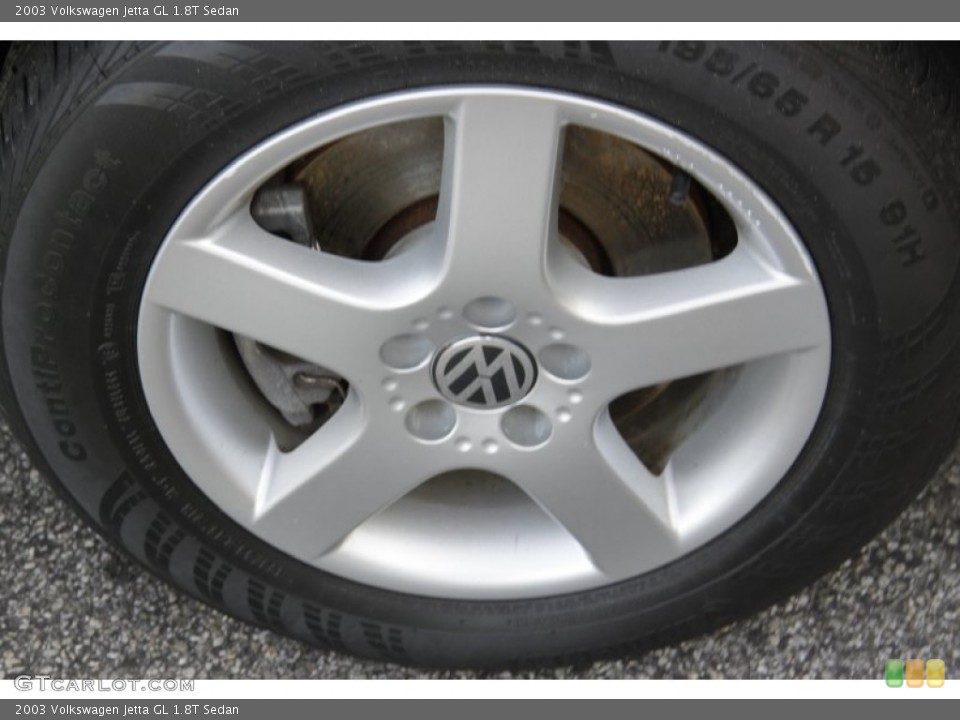 2003 Volkswagen Jetta GL 1.8T Sedan Wheel and Tire Photo #58955514