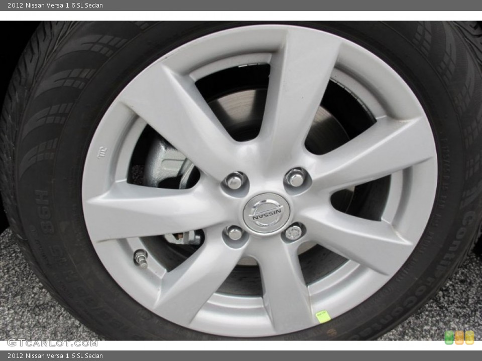 2012 Nissan Versa 1.6 SL Sedan Wheel and Tire Photo #58958565