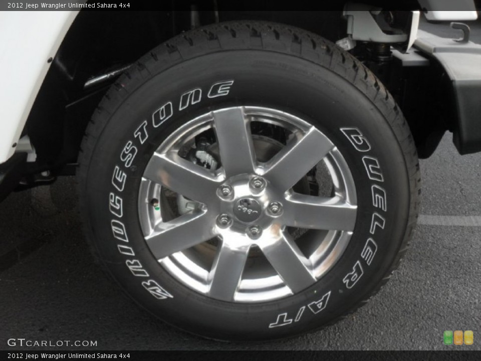 2012 Jeep Wrangler Unlimited Sahara 4x4 Wheel and Tire Photo #58965534