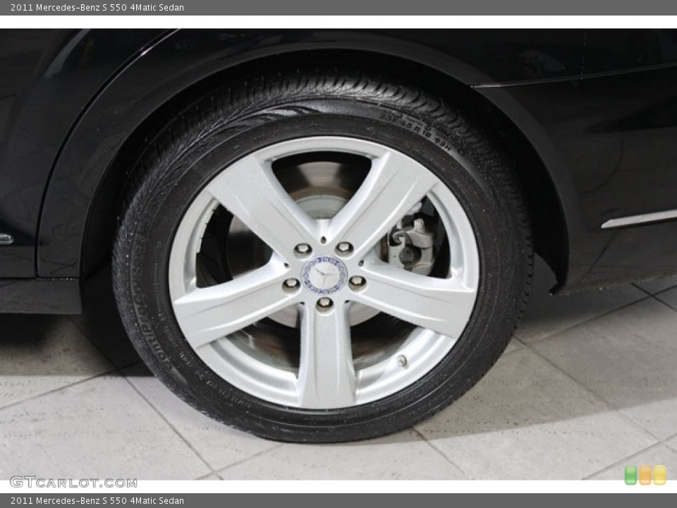 2011 Mercedes-Benz S 550 4Matic Sedan Wheel and Tire Photo #58982875