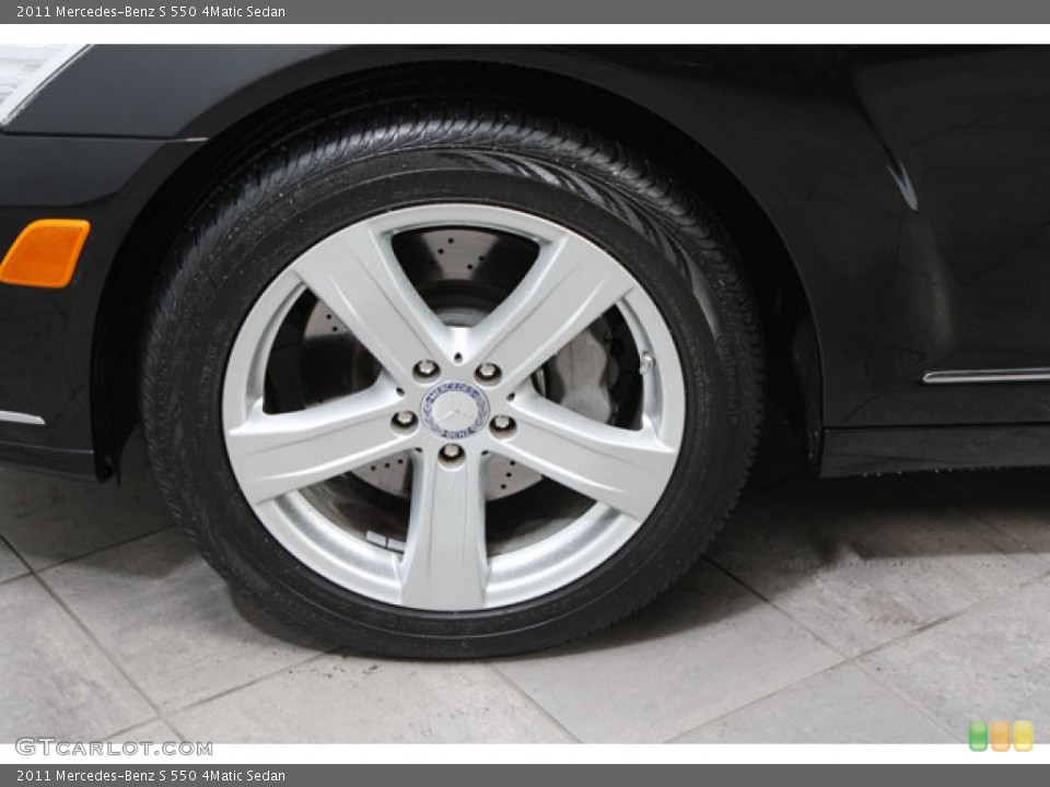 2011 Mercedes-Benz S 550 4Matic Sedan Wheel and Tire Photo #58982885