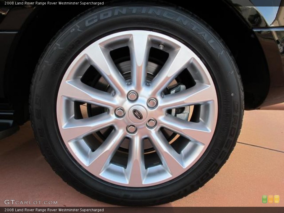 2008 Land Rover Range Rover Westminster Supercharged Wheel and Tire Photo #58997269