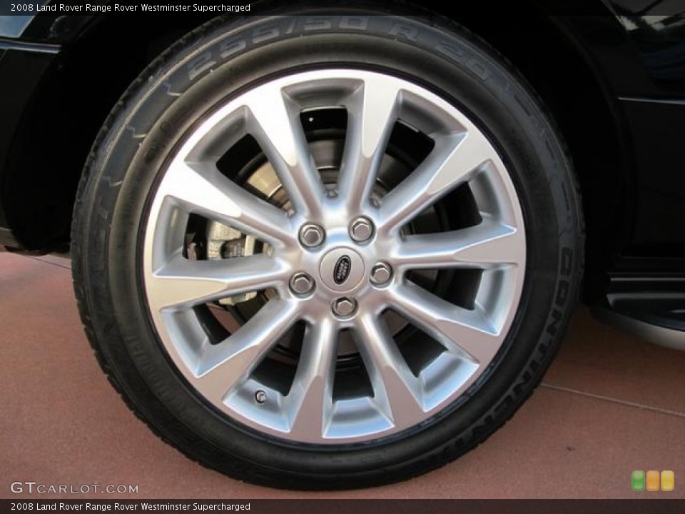 2008 Land Rover Range Rover Westminster Supercharged Wheel and Tire Photo #58997272
