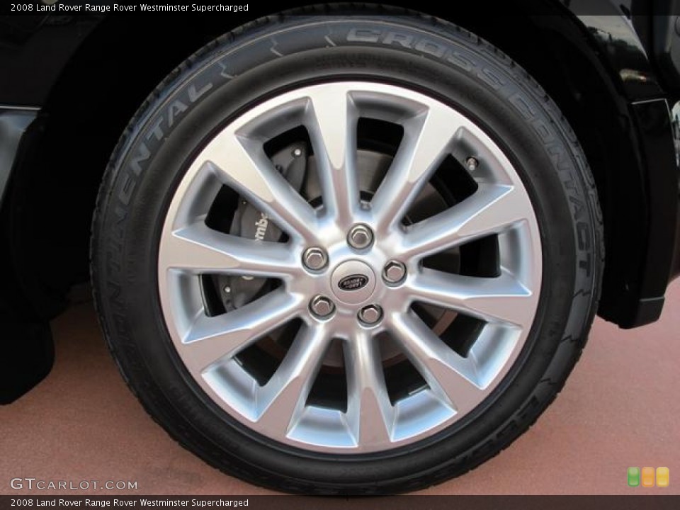 2008 Land Rover Range Rover Westminster Supercharged Wheel and Tire Photo #58997275