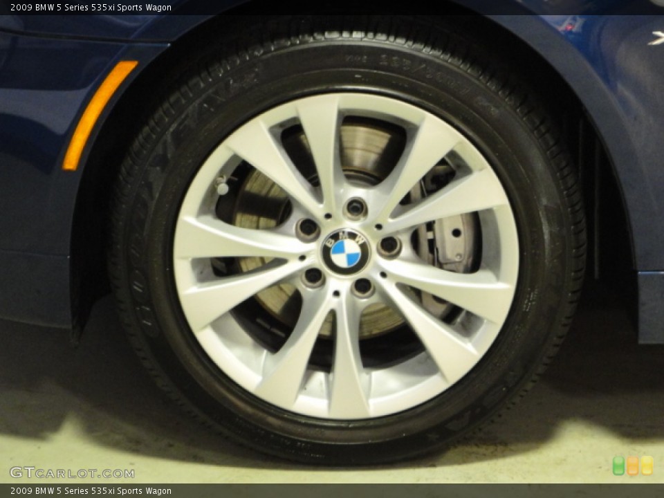 2009 BMW 5 Series 535xi Sports Wagon Wheel and Tire Photo #59023103