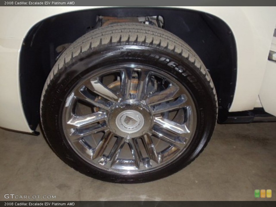 2008 Cadillac Escalade ESV Platinum AWD Wheel and Tire Photo #59039314