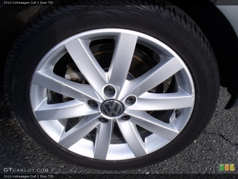 2010 Volkswagen Golf 2 Door TDI Wheel and Tire Photo #59046055