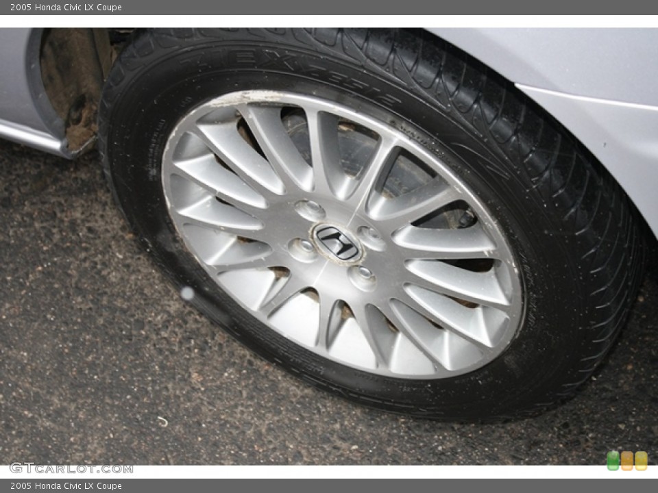 2005 Honda Civic LX Coupe Wheel and Tire Photo #59046238