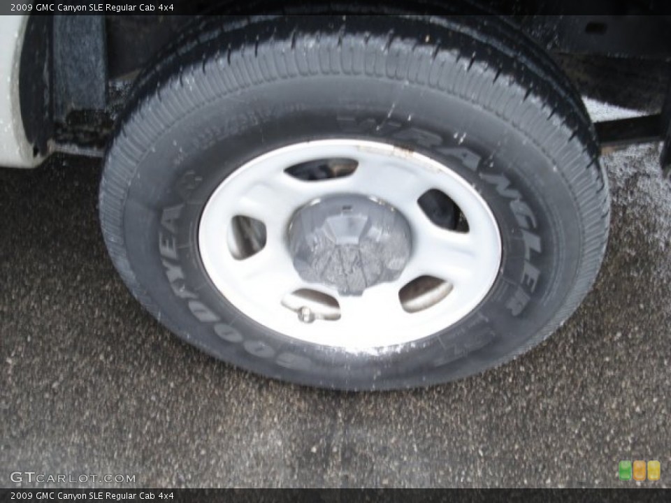 2009 GMC Canyon SLE Regular Cab 4x4 Wheel and Tire Photo #59055853