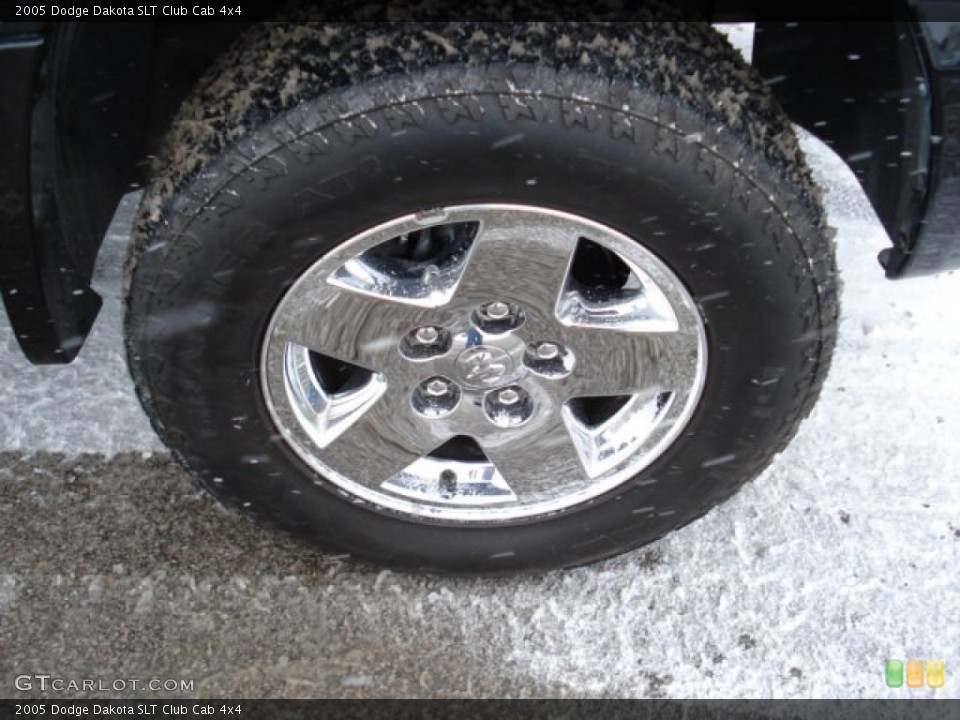 2005 Dodge Dakota SLT Club Cab 4x4 Wheel and Tire Photo #59065628