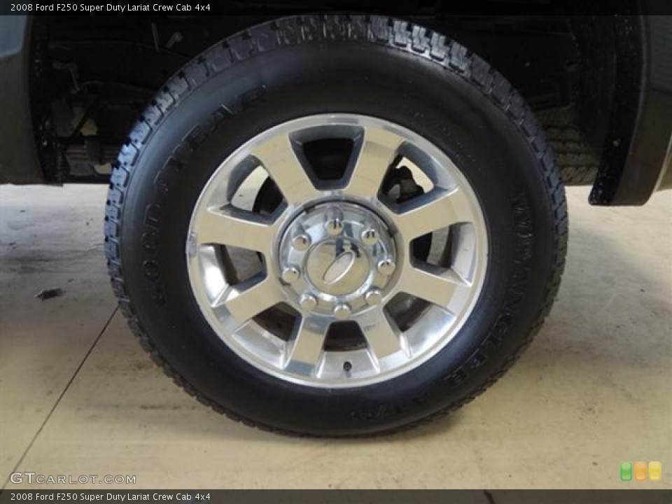 2008 Ford F250 Super Duty Lariat Crew Cab 4x4 Wheel and Tire Photo #59078546