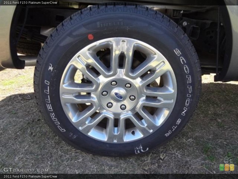 2011 Ford F150 Platinum SuperCrew Wheel and Tire Photo #59081585