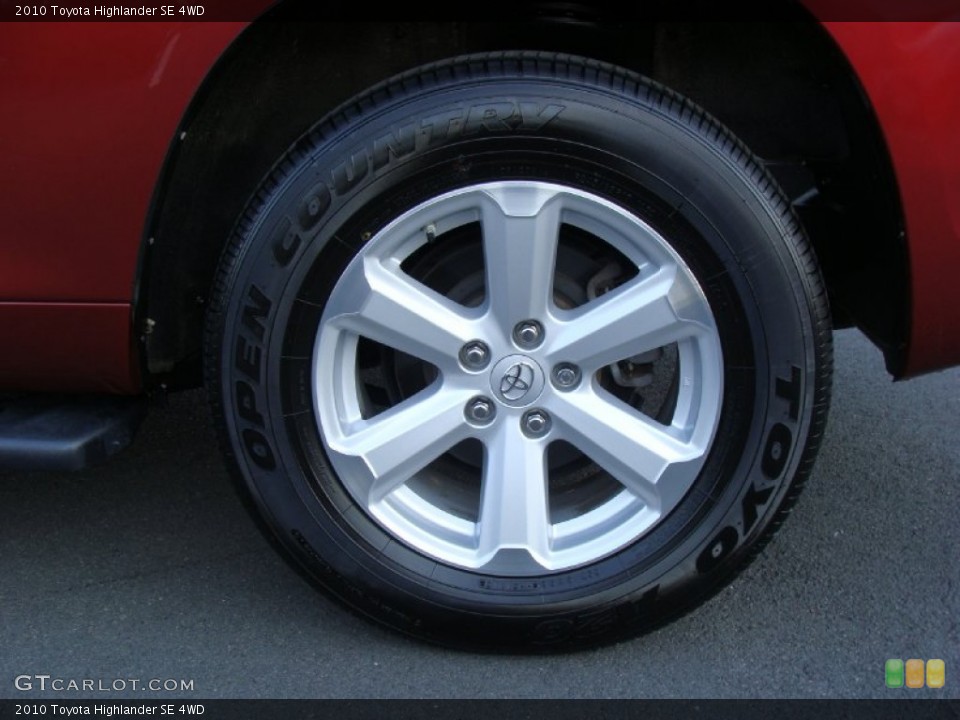 2010 Toyota Highlander SE 4WD Wheel and Tire Photo #59082338