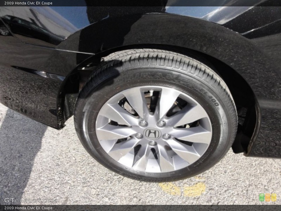 2009 Honda Civic EX Coupe Wheel and Tire Photo #59090078