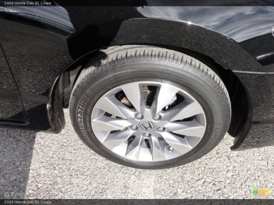2009 Honda Civic EX Coupe Wheel and Tire Photo #59090088