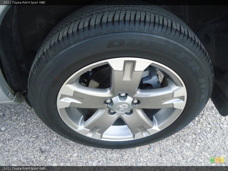 2011 Toyota RAV4 Sport 4WD Wheel and Tire Photo #59091923
