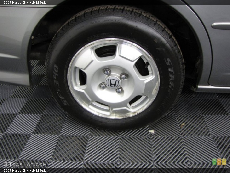2005 Honda Civic Hybrid Sedan Wheel and Tire Photo #59126527