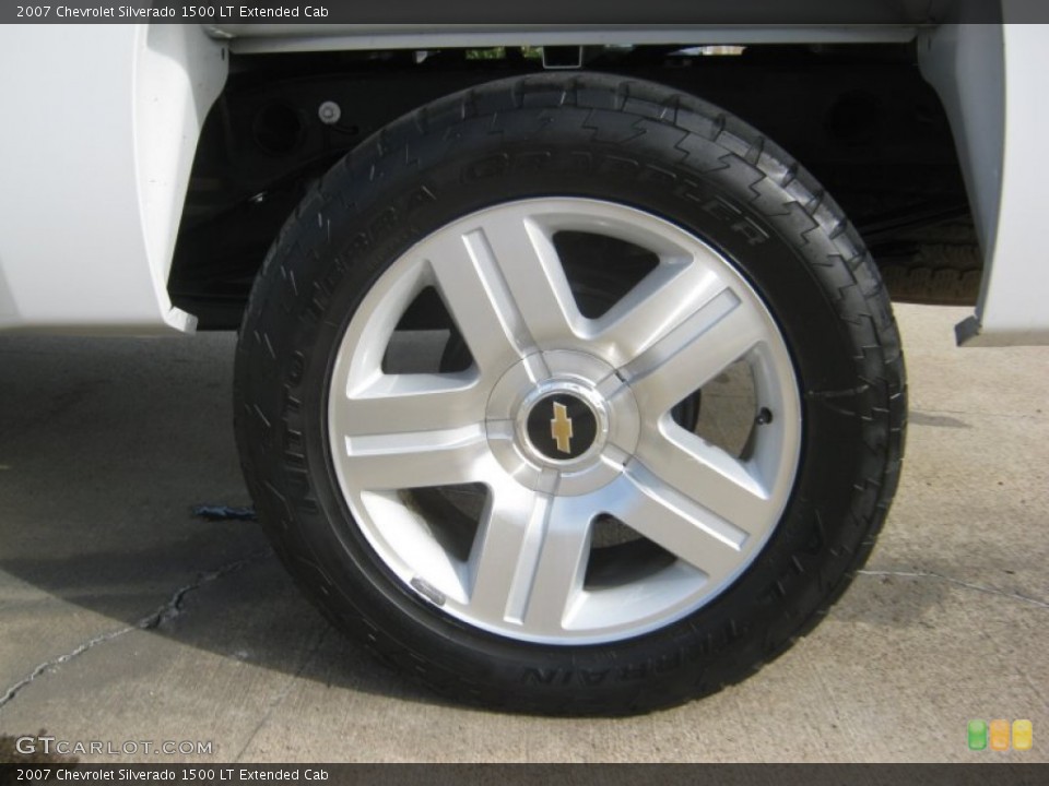 2007 Chevrolet Silverado 1500 LT Extended Cab Wheel and Tire Photo #59140389