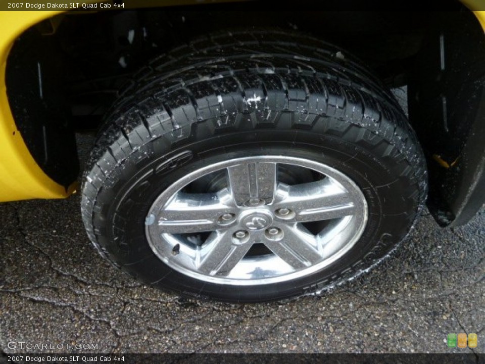 2007 Dodge Dakota SLT Quad Cab 4x4 Wheel and Tire Photo #59143598