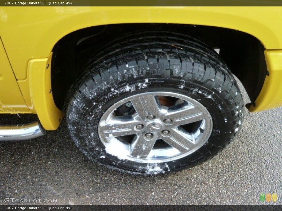 2007 Dodge Dakota SLT Quad Cab 4x4 Wheel and Tire Photo #59143610