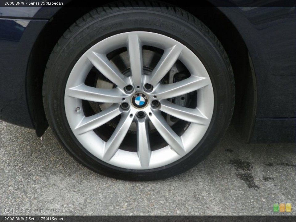2008 BMW 7 Series 750Li Sedan Wheel and Tire Photo #59167895