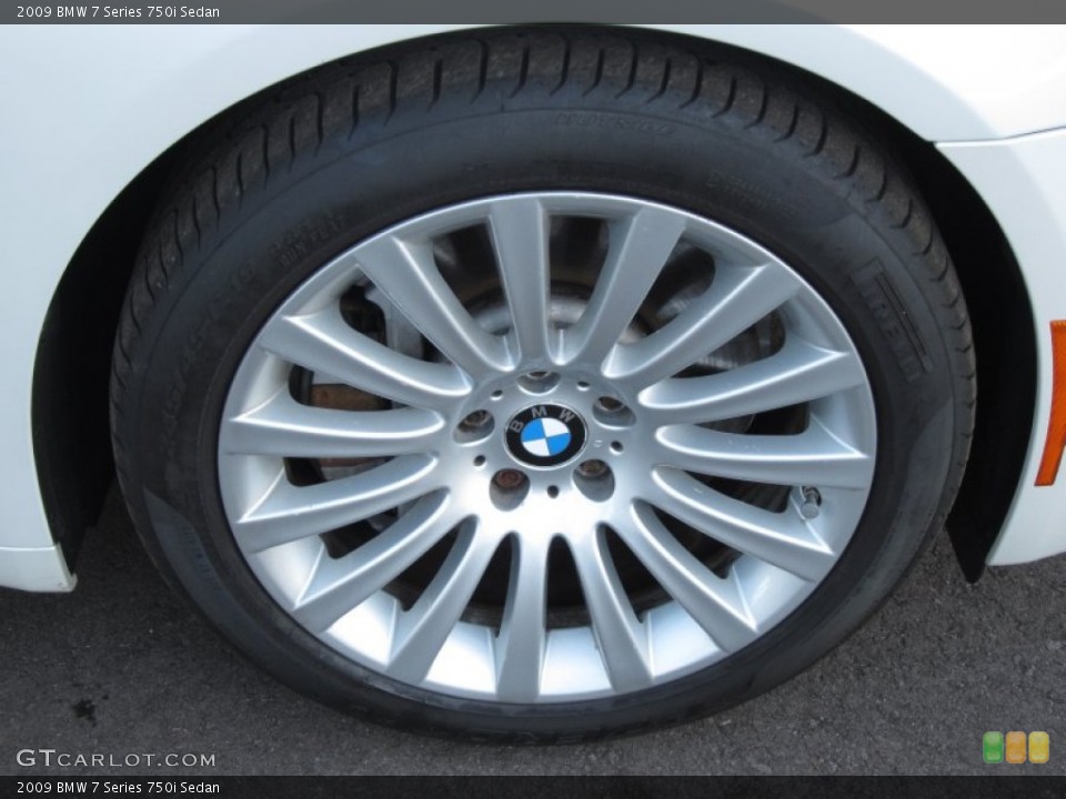 2009 BMW 7 Series 750i Sedan Wheel and Tire Photo #59172898