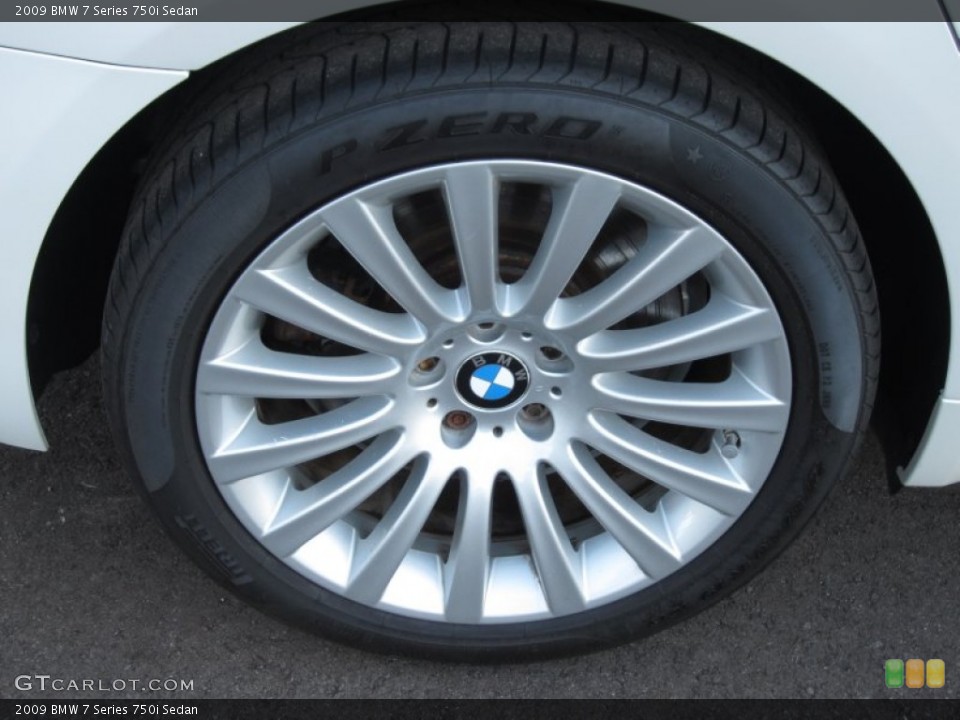 2009 BMW 7 Series 750i Sedan Wheel and Tire Photo #59172906