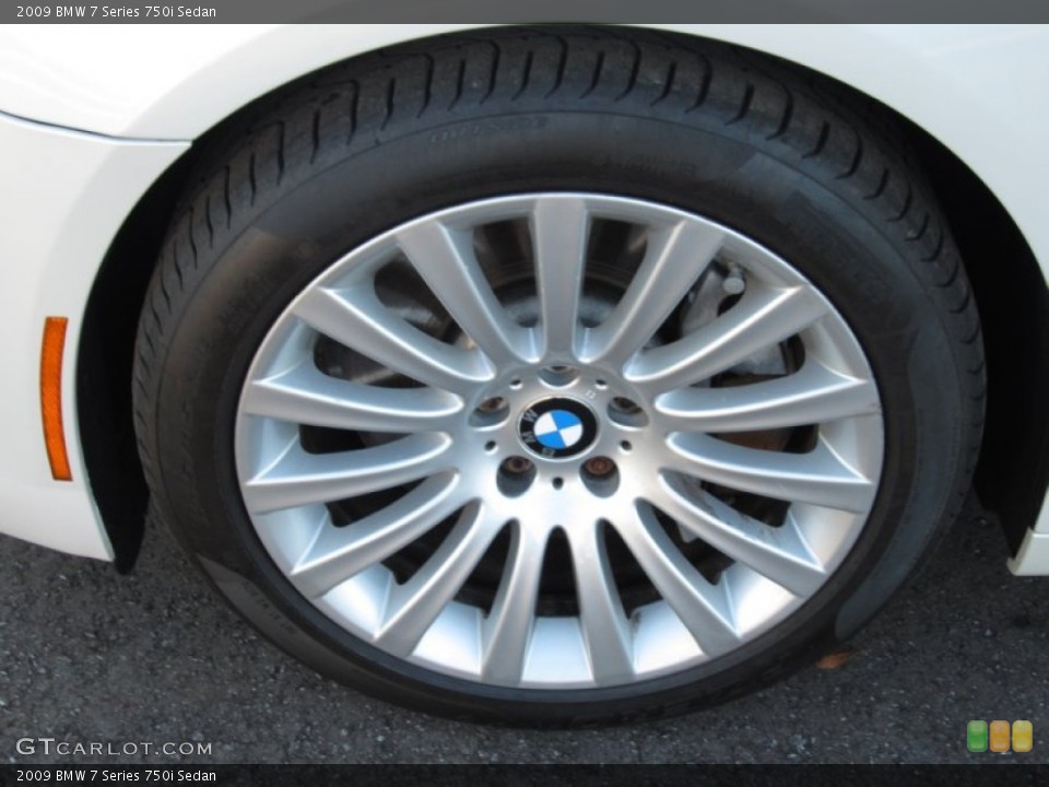 2009 BMW 7 Series 750i Sedan Wheel and Tire Photo #59172915