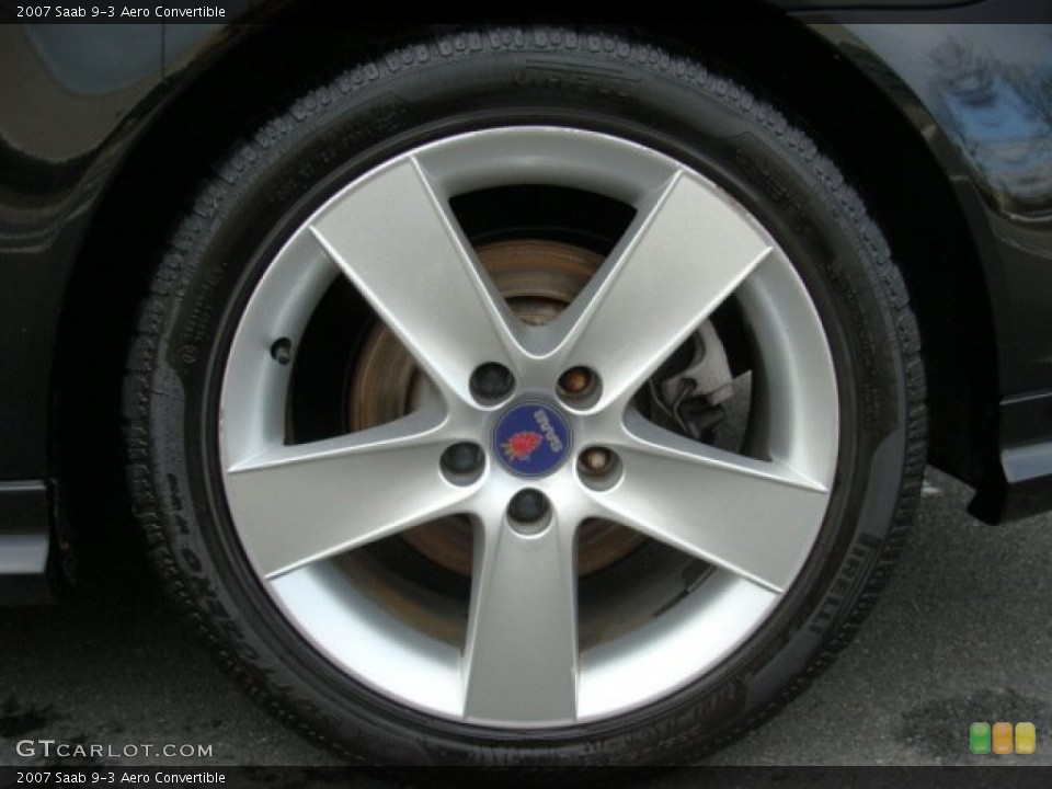 2007 Saab 9-3 Aero Convertible Wheel and Tire Photo #59176688