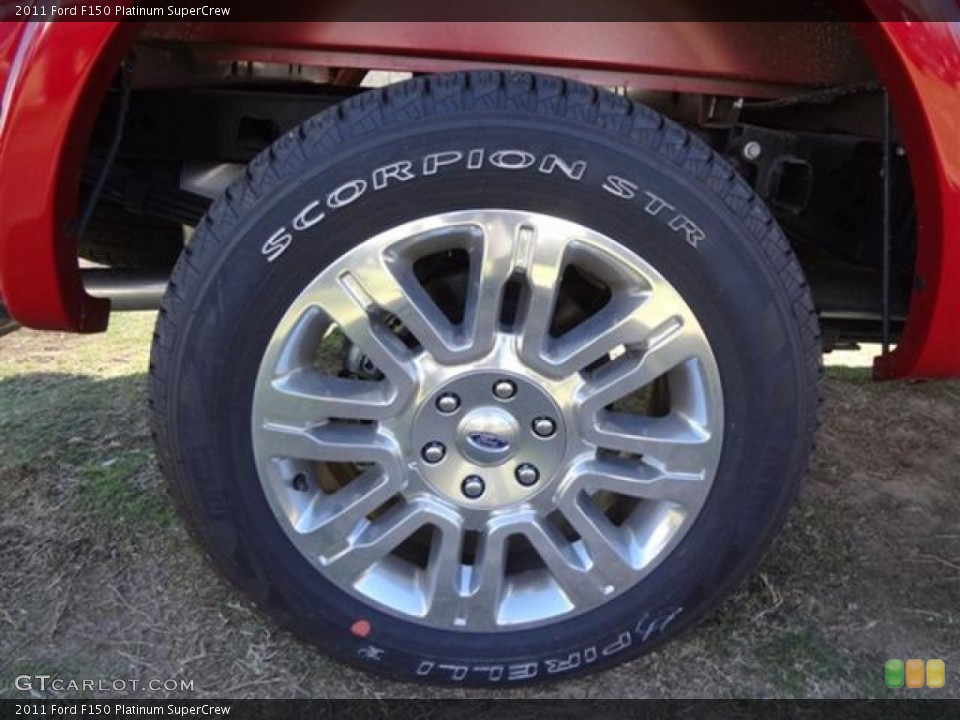2011 Ford F150 Platinum SuperCrew Wheel and Tire Photo #59185649