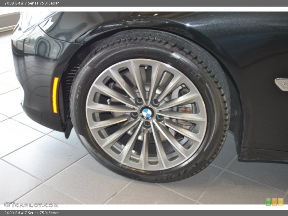 2009 BMW 7 Series 750i Sedan Wheel and Tire Photo #59186249