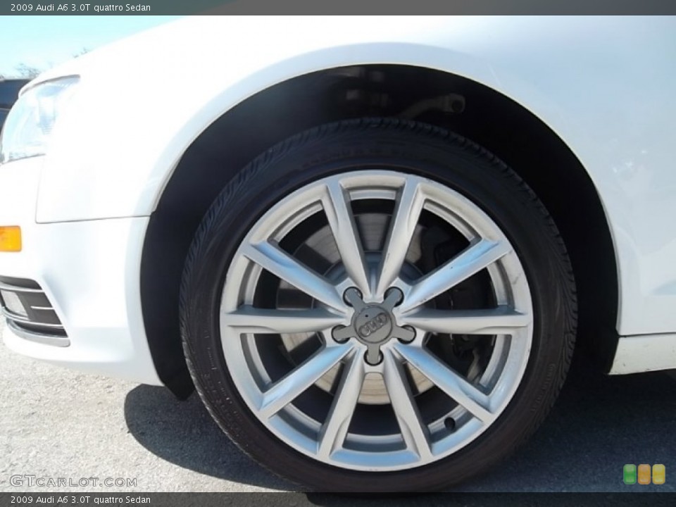 2009 Audi A6 3.0T quattro Sedan Wheel and Tire Photo #59193956